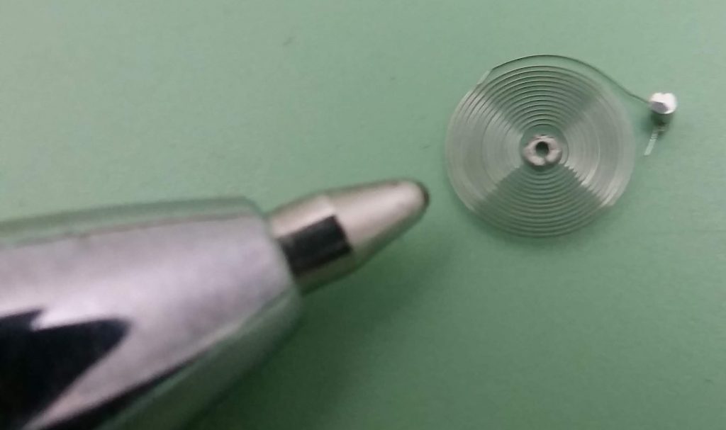 hairspring and ballpoint